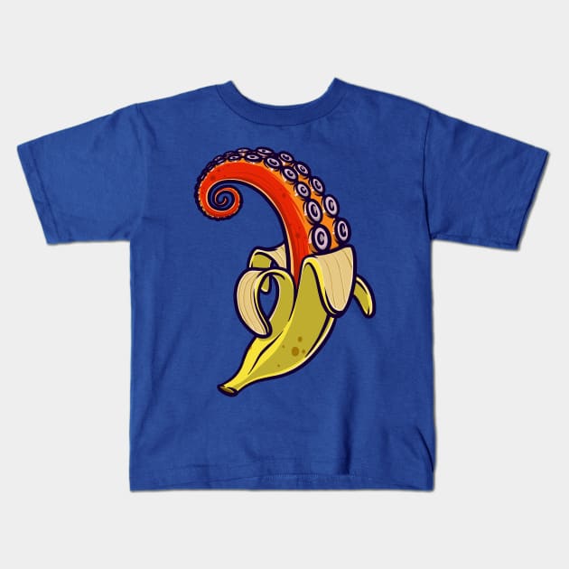 Bananapus Banana Octopus Funny Gift Kids T-Shirt by teeleoshirts